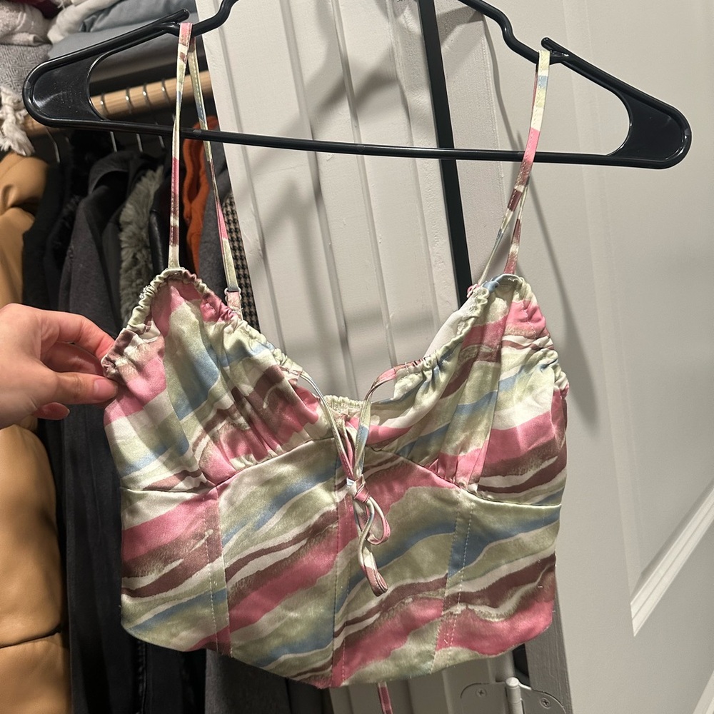 Colorful Strappy Camisole Top